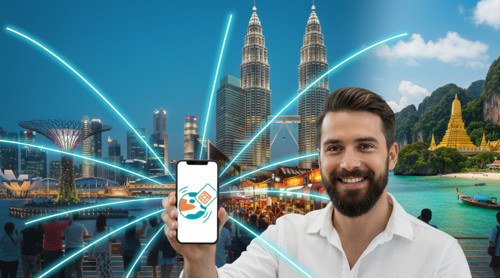 14-Day Exotic Adventure in Singapore, Malaysia & Thailand with HandySIM